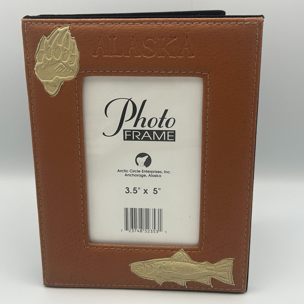 Alaska Photo Album 72 Pictures Memory 3"x 5" Velvet Cruise Tourist Leather Fish